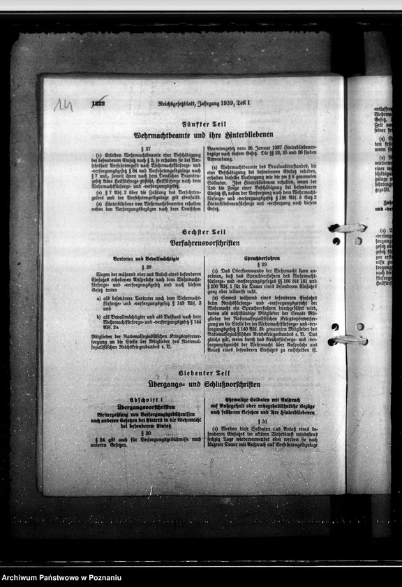 Obraz 18 z jednostki "Gesetz vom 30. 3. 36. mit Durchführungsverordnungen und Ausführungserlassen"