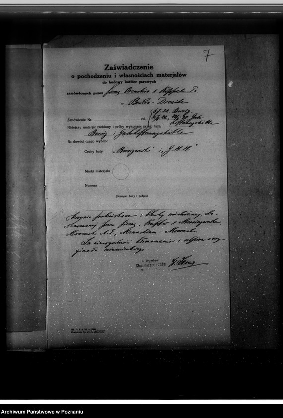 Obraz 11 z jednostki "Towarzystwo robót inżynieryjnych "Tri" w Poznaniu nr woj. 5405"