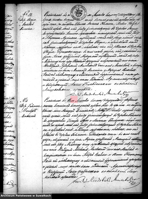 Obraz 11 z jednostki "Duplikat Liškovskago Rimsko- Katoličeskago Prichoda 1881 goda"