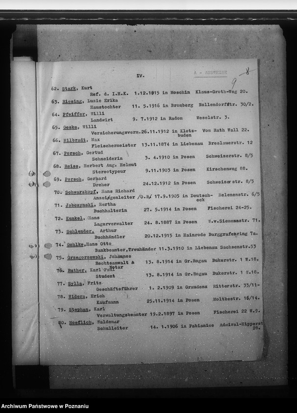 image.from.unit.number "Deutsche Volksliste. Allgemeiner Schriftverkehr mit den Bezirksstellen und mit den Zweigstellen"