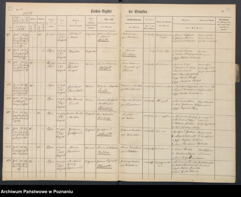 Obraz 16 z jednostki "[Akta urodzeń i chrztów, ślubów, zgonów]"