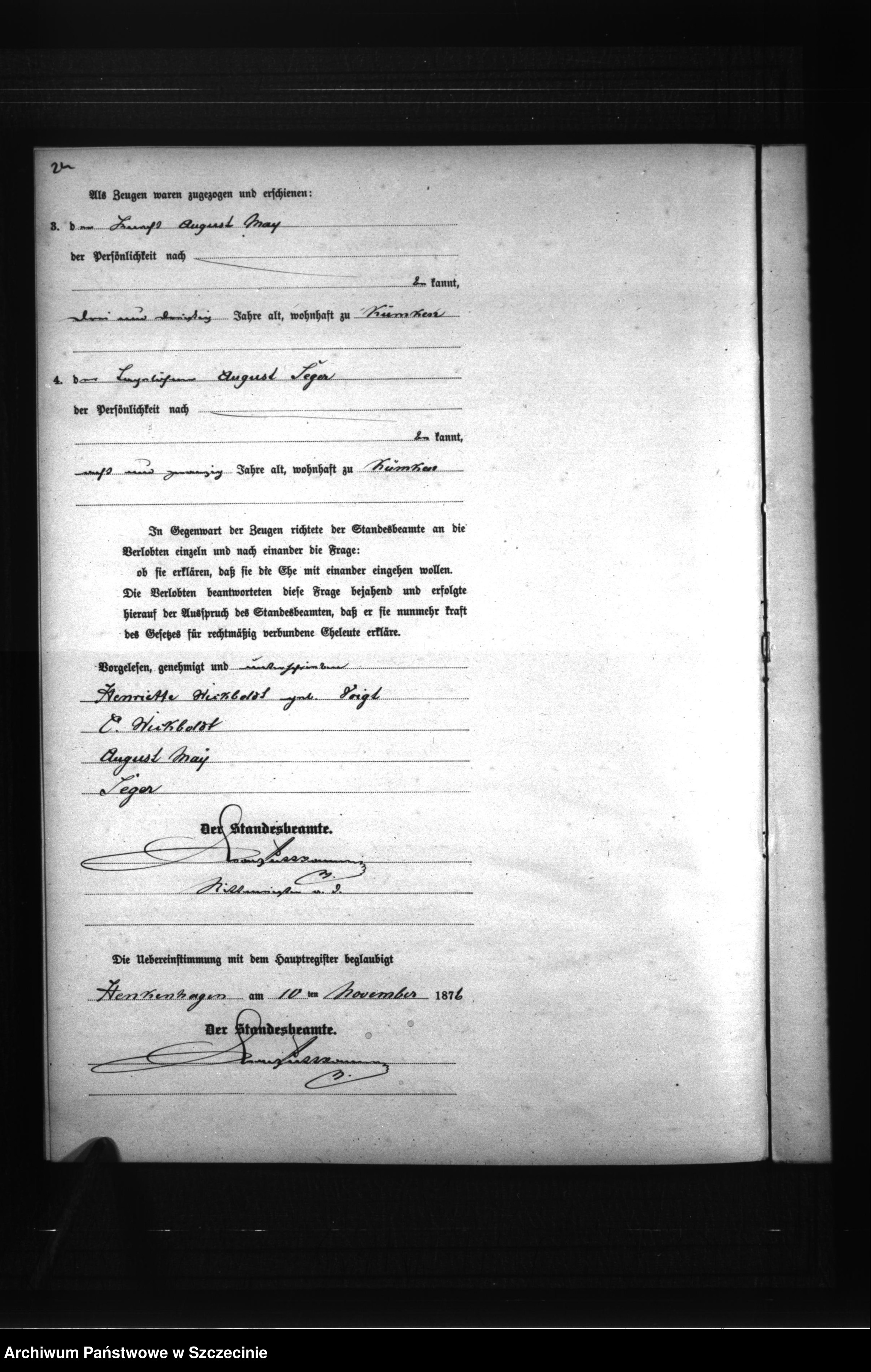 Skan z jednostki: Heiraths-Register (Neben-Register)