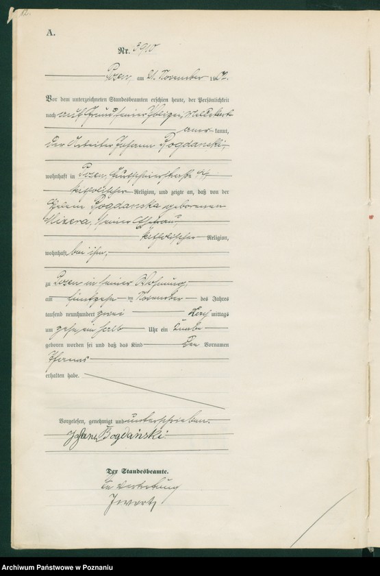 Obraz 15 z jednostki "Księga miejscowa urodzeń t. VIII"