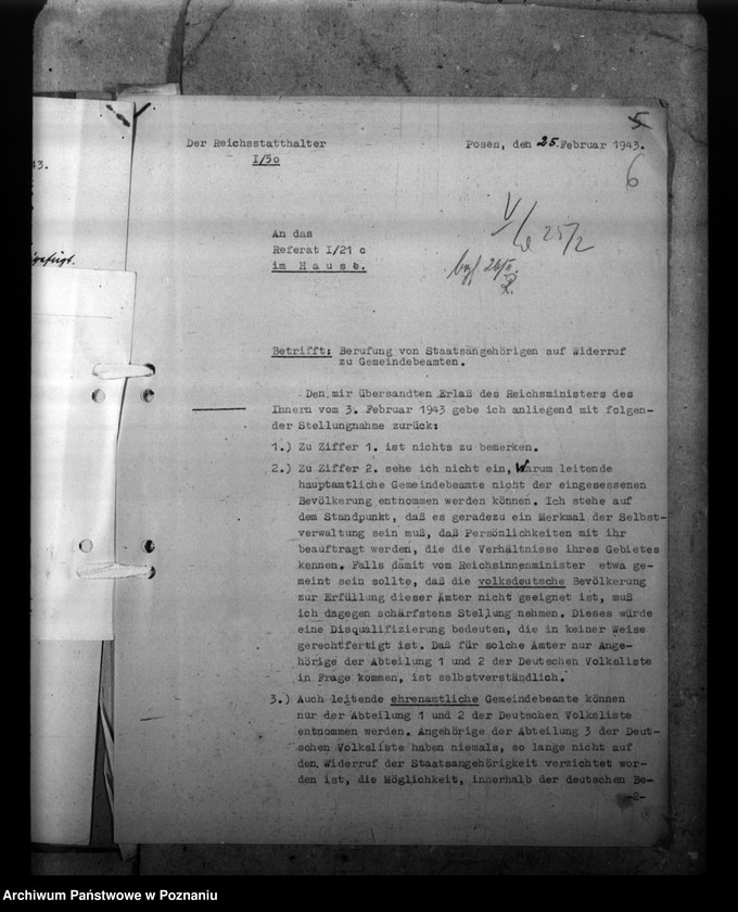 Obraz 10 z jednostki "Berufung von Staatsangehörigen auf Widerruf zu Gemeindebeamten"