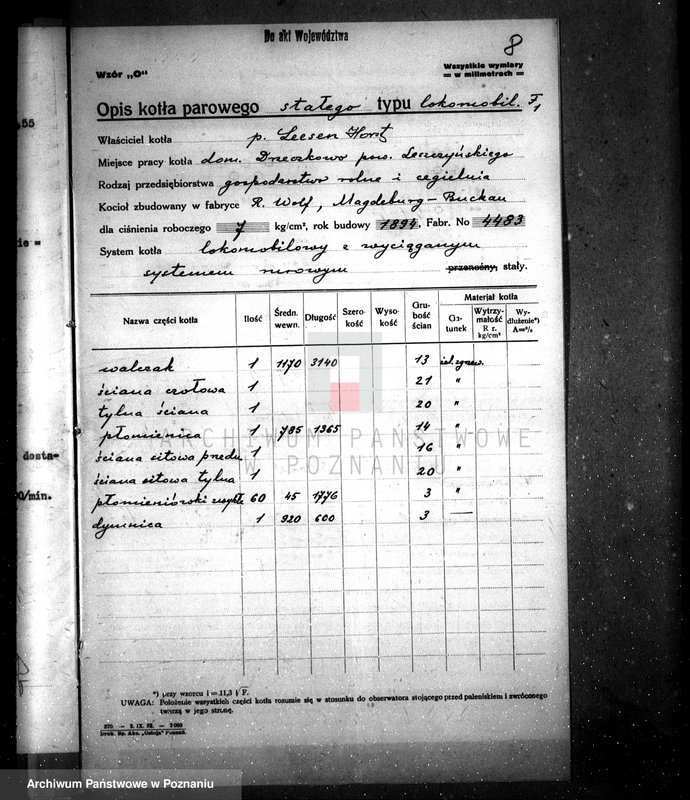 Obraz 13 z jednostki "Majętność Drzeczkowo, pow. leszczyński gospodarstwo rolne i cegielnia nr woj. 2262"