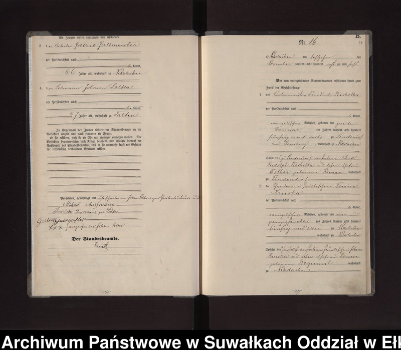 image.from.unit.number "Heiraths-Haupt-Register des Königlichen Preussischen Standes-Amtes Stadt Nikolaiken Kreis Sensburg"