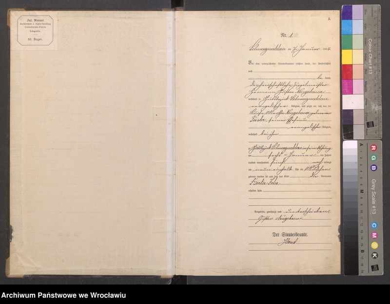image.from.unit.number "Geburts-Haupt-Register Schwarzwaldau (Czarny Bór) 1905"