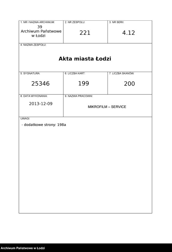Obraz 1 z jednostki "Księga kontroli ruchu ludności (rejestr osób przybywających do gminy) Łódź, komisariat IV, ks. III, nr 6150-9390"