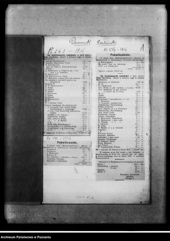 Obraz 5 z jednostki "Podziękowania w prasie za dary pieniężne dla bezdomnych Polaków. [Wycinki prasowe]"