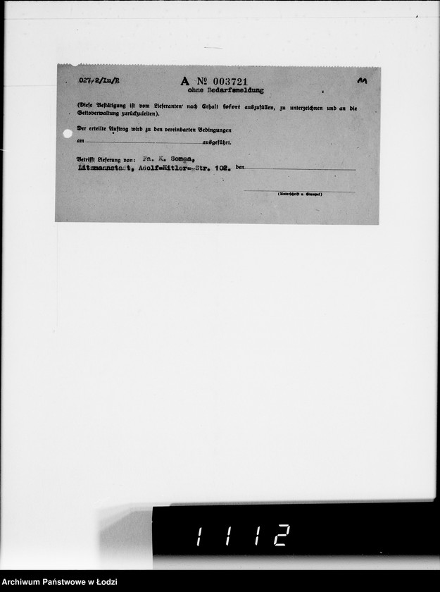 Obraz 15 z jednostki "Aufträge, Lieferscheinen und Rechnungen 3712-7810."