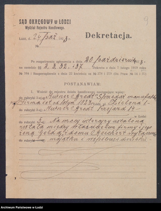 Obraz 11 z jednostki "Awner Brodt- sprzedaż manufaktury"