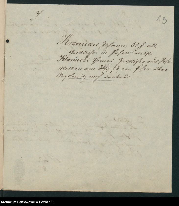 Obraz 17 z jednostki "A. betr. Stanislaus und Johann von Koźmian"