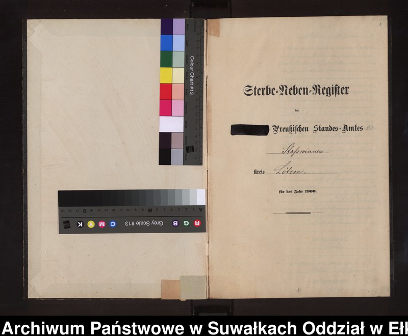 image.from.unit.number "Sterbe-Neben-Register des Preussischen Standes-Amtes Stasswinnen Kreis Lötzen"