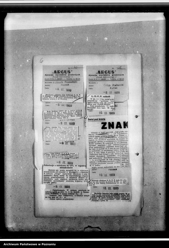 Obraz 12 z jednostki "Wycinki prasowe dotyczące działalności Ligi Obrony Powietrznej i Przeciwgazowej w Poznaniu"