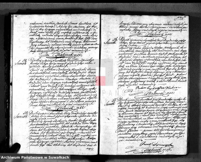 image.from.unit.number "Duplikat. Akta Urzędnika Stanu Cwilnego Wyznania Moyżeszowego Okręgu Suwalskiego z roku 1850"