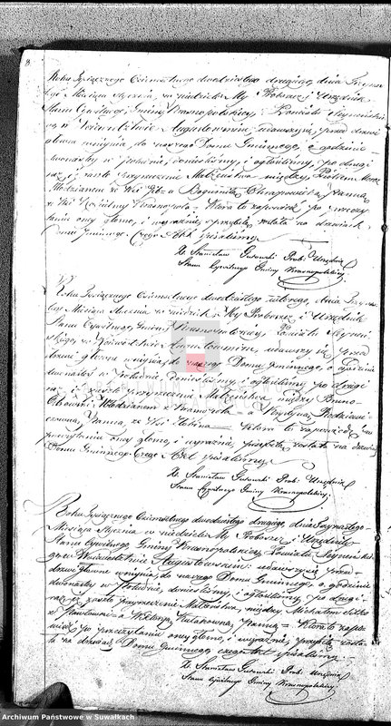 Obraz 11 z jednostki "Akta Zaślubionych Gminy Krasnopolskiey R-ku 1822. Powiat Seyneński. Województwo Augstowskie."