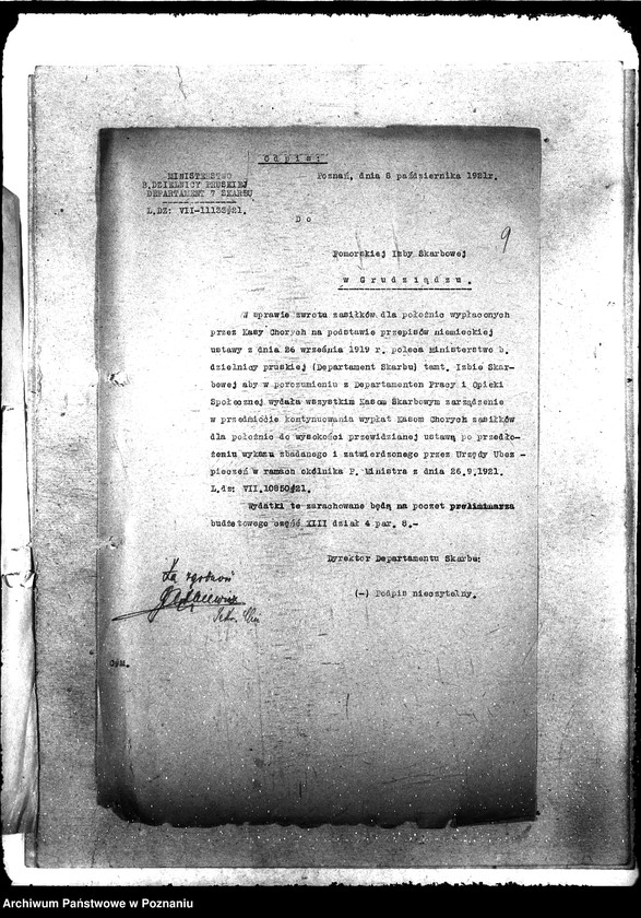 Obraz 13 z jednostki "Rozrachunek kas chorych ze skarbem państwa [ustawa z 26.IX.1919]"