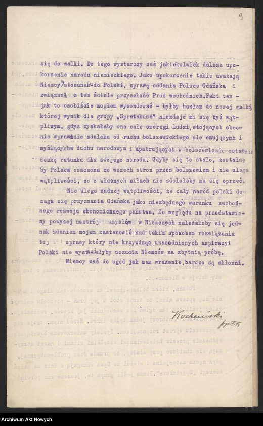 image.from.unit.number "Raporty polityczne, wiadomości różne z Warszawy i Paryża; "Pro Memoria""