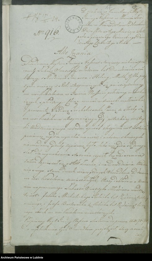 image.from.unit.number "Alegaty do ksiąg urodzeń, zapowiedzi, małżeństw i zgonów z lat 1824 - 1825"