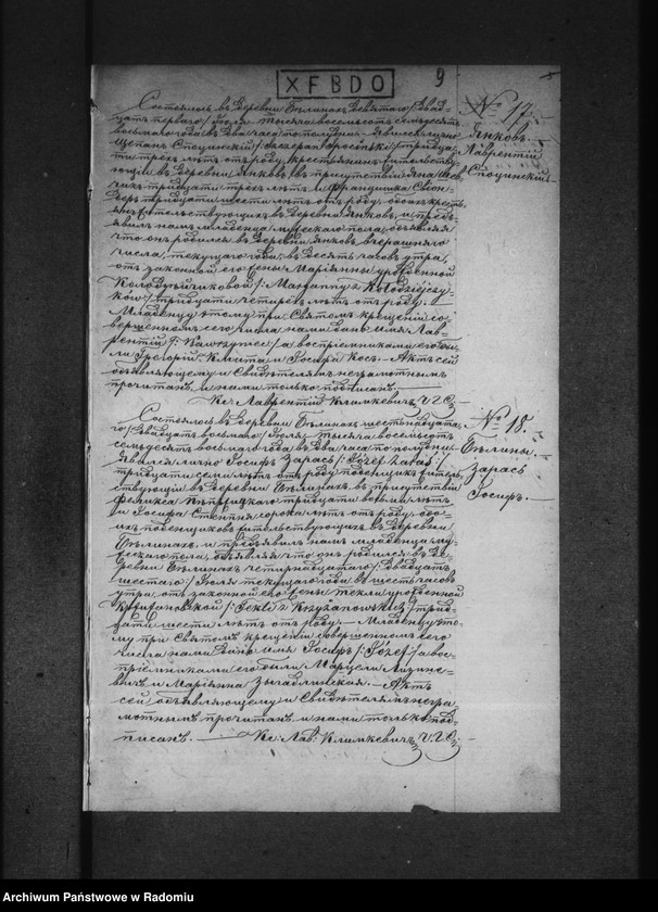 image.from.unit.number "Księga akt urodzenia, małżeństwa i zgonu par. rzym.-kat. Bieliny 1878 r."