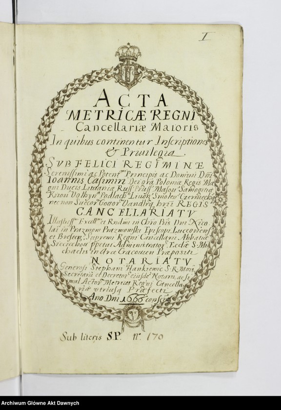 Obraz 10 z kolekcji "Ozdobne karty ksiąg Metryki Koronnej111"