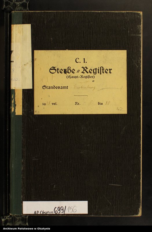 image.from.unit.number "Sterbe-Haupt-Register Nr 1 - 88"