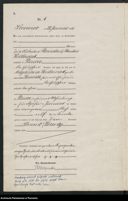 Obraz 9 z jednostki "Geburts-Haupt-Register"