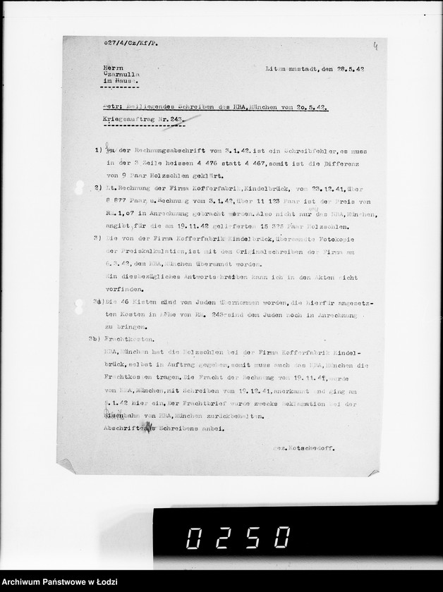 Obraz 8 z jednostki "Kriegsaufträge Belastungen"