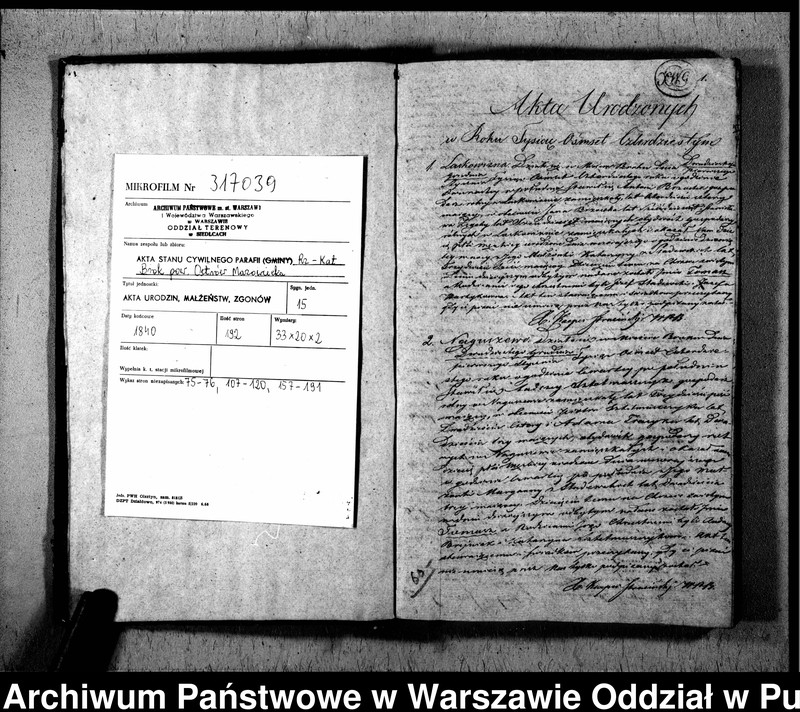 image.from.unit.number "Akta urodzeń, małżeństw i zgonów"