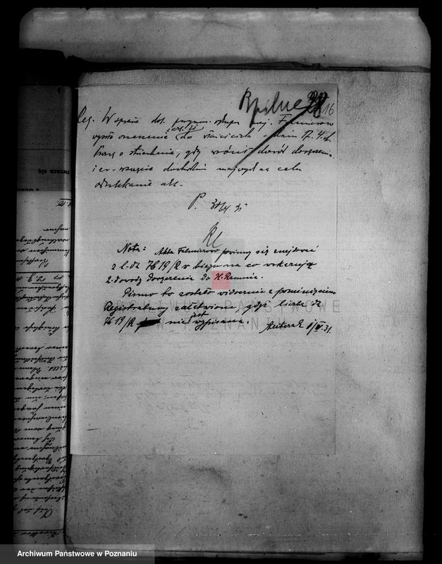 Obraz 20 z jednostki "Majątek Falmierowo powiatu wyrzyskiego przymusowy wykup Hans Ramm"