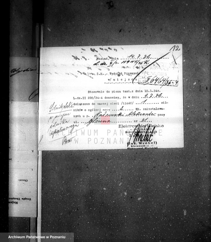 Obraz 16 z jednostki "Urządzenie zakładu odlewni żelaza przy ul. Głównej 33 A. Radomskiego"