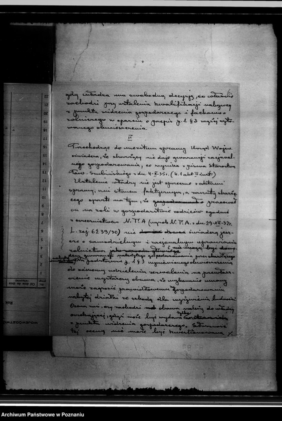 Obraz 10 z jednostki "Friedrich Semmler Skarga do Najwyższego Trybunału Administracyjnego na decyzję Wojewody Poznańskiego z dnia 5.VI.1937 r. /sprawy przewłaszczenia/"