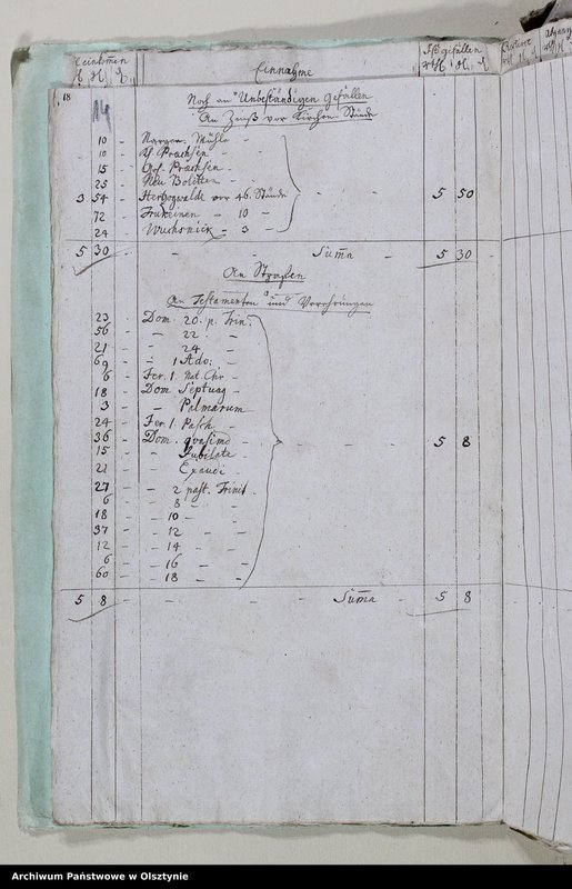 image.from.unit.number "Jahr Kirchen Rechnung der Herzogswaldschen Kirchen aller Einnahme und Ausgabe wie auch Bau-Rechnung"