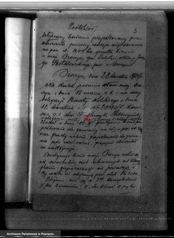 Obraz 7 z jednostki "Sprawa zmiany rodzaju użytkowania 25,47 ha gruntów leśnych w majątku Ozorzyn dla celów parcelacji powiat kolski"