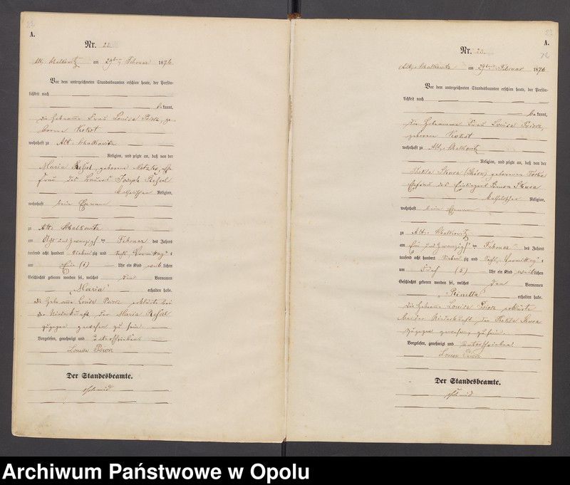 image.from.unit.number "U.S.C. Siołkowice St.[are] Księga aktów urodzeń miejscowa rok 1876"