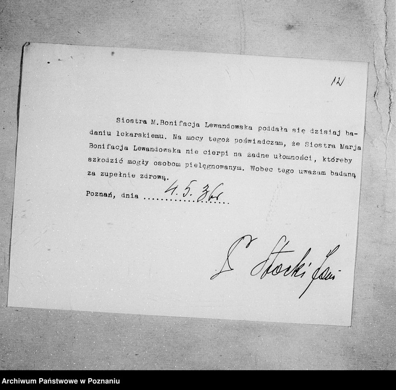 Obraz 16 z jednostki "/Podanie o dopuszczenie do egzaminu pielęgniarskiego/"