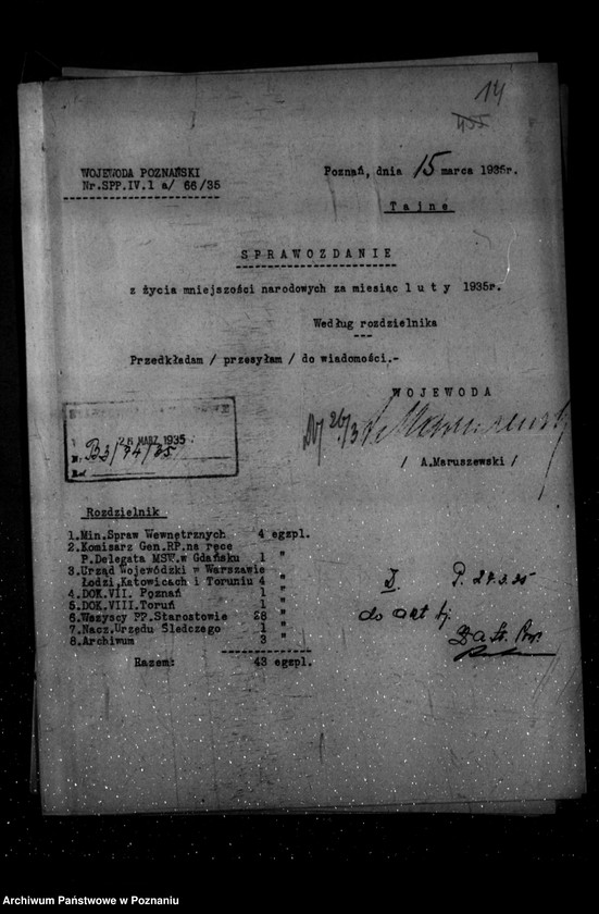 Obraz 19 z jednostki "Sprawozdania z życia mniejszości narodowych za okres od stycznia do czerwca 1935 r."