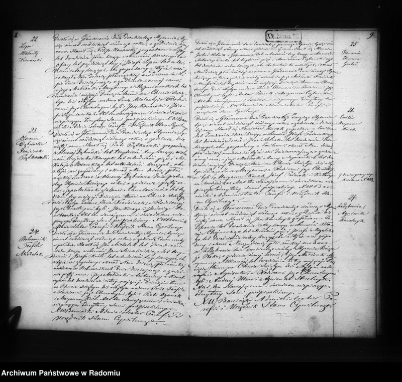 image.from.unit.number "Duplikat akt religijno cywilnych urodzonych, zaślubionych i zmarłych w parafii Głowaczów dekanacie i okręgu kozienickim w roku 1867"