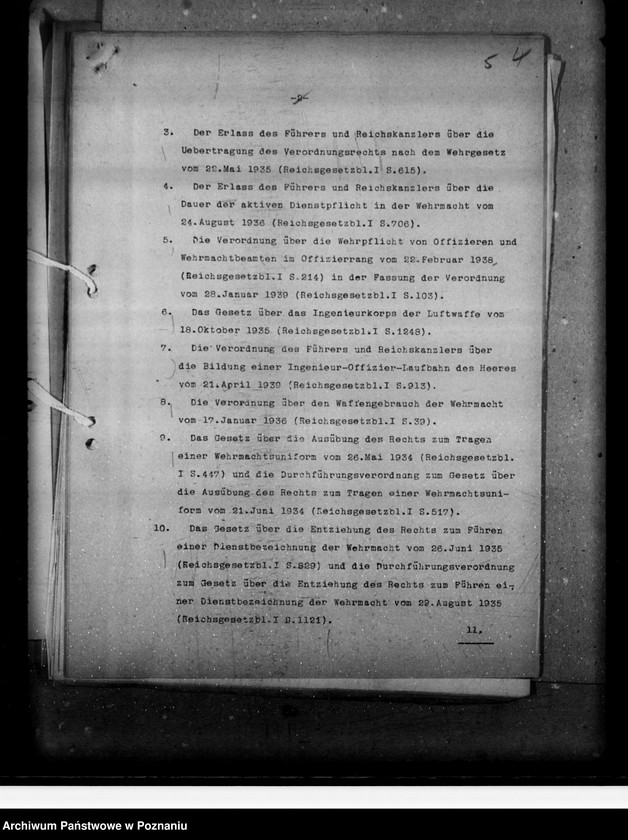 Obraz 9 z jednostki "Verordnung über die Einführung von Wehrrecht"
