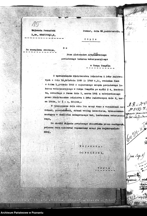 Obraz 20 z jednostki "Pow. lekarz Weterynaryjny Nowy Tomyśl"