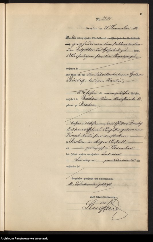 image.from.unit.number "Sterbe-Haupt-Register Breslau I 1904 Band 8"