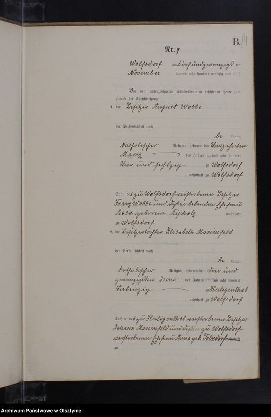 image.from.unit.number "Heiraths-Neben-Register Nr 1 - 8"