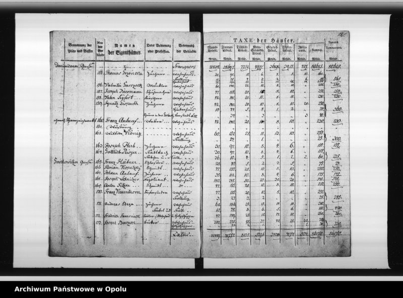 Obraz 17 z jednostki "Feuer Societeets Catastrum der Stadt Oppeln pro 1822-26. Duplicat."