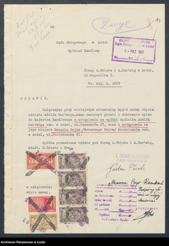 Obraz 15 z jednostki "G.Triebe i A.Hartwig- fabryka tasiem bawełnianych"