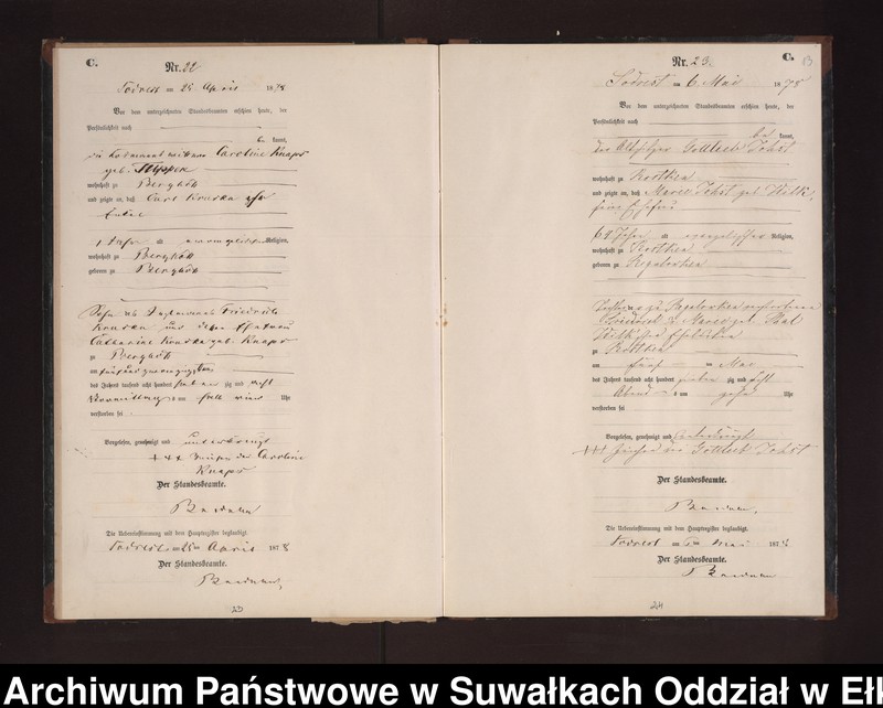 image.from.unit.number "Sterbe-Neben-Register des Preussischen Standes-Amtes Neuhoff Kreis Loetzen"