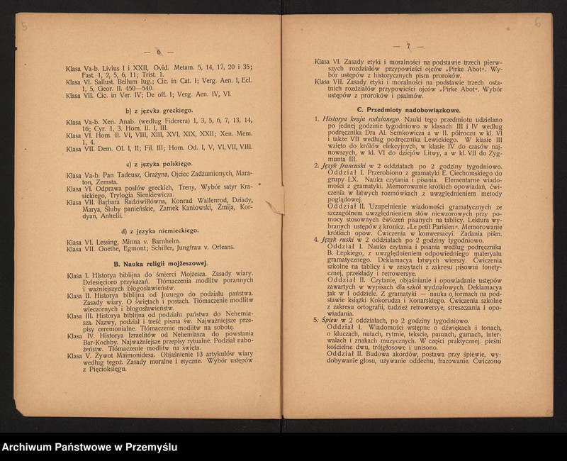 image.from.unit.number "IV Sprawozdanie dyrektora c.k. gimnazjum V. w Krakowie za rok szkolny 1909/10"