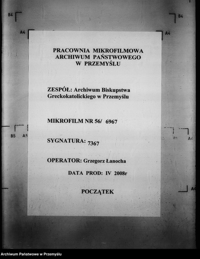 image.from.unit.number "[Kopie ksiąg metrykalnych parafii Jaworki z filiami Biała Woda, Czarna Woda (dekanat Muszyna)]"