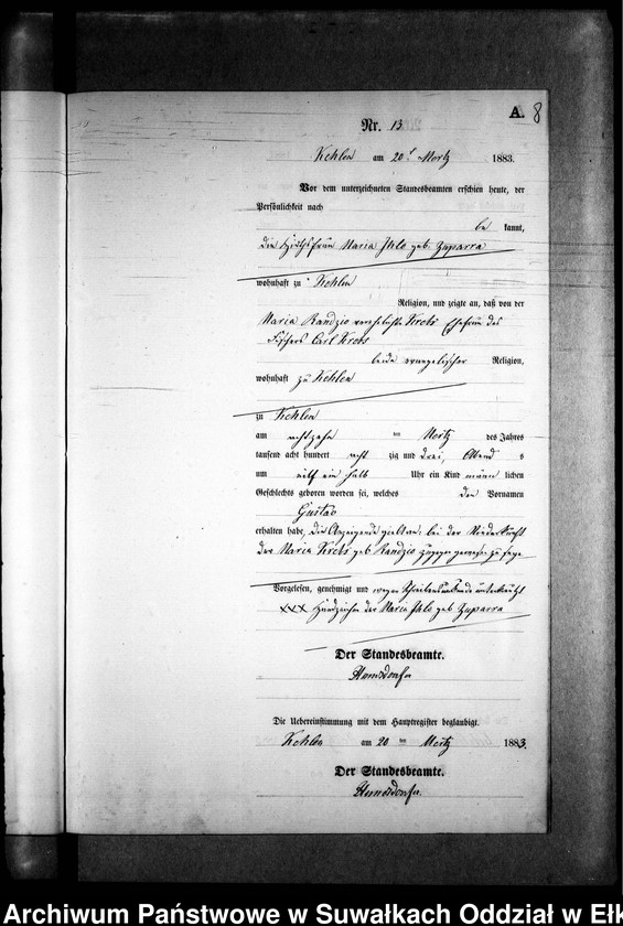 image.from.unit.number "Geburts-Neben-Register des Preussischen Standes-Amtes Kehlen Kreis Angerburg"