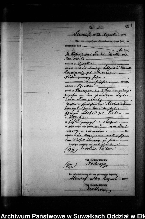 image.from.unit.number "Sterbe-Neben-Register des Preussischen Standes-Amtes Gr. Strengeln Kreis Angerburg"