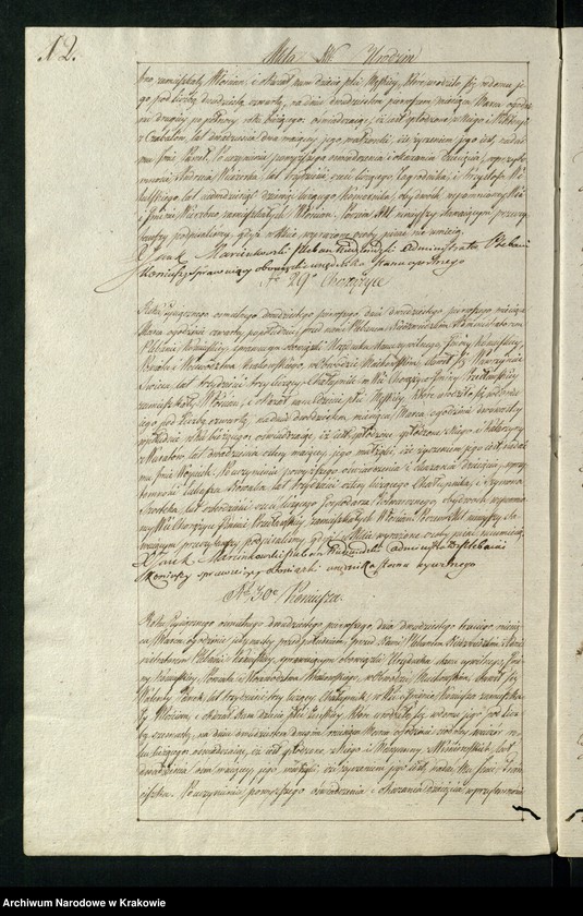 image.from.unit.number "Księga aktów stanu cywilnego Gminy Parafii Koniusza w Obwodzie Miechowskim, Powiecie Krakowskim na rok 1821"